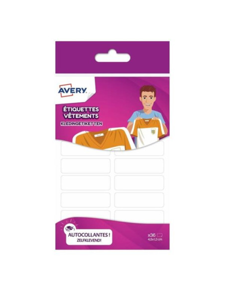 CF18 ETICHETTE PER TESSUTI BIANCHE