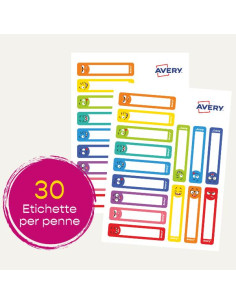 CF15 ETICHETTE PENNE MATITE SMILE