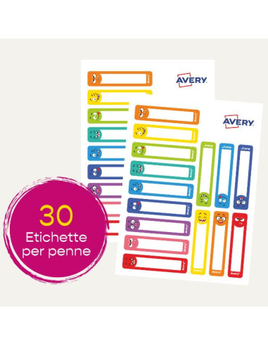 CF15 ETICHETTE PENNE MATITE SMILE