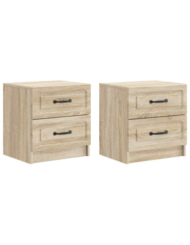 Armadio da Notte 2 pcs Rovere Sonoma 43 x 34,5 x 44,5 cm
