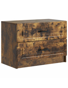 Armadio da Notte con cassetto Rovere Fumo 62 x 34,5 x 44,5 cm