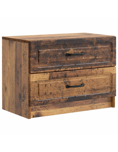 Armadio da Notte con cassetto Legno antico 62 x 34,5 x 44,5 cm