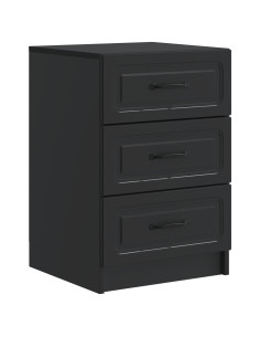 Armadio da Notte Nero 43 x 41 x 63,5 cm Legno ingegnerizzato