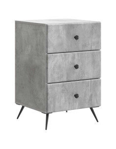 Armadio da Notte con cassetto Grigio Cemento 43 x 41 x 66,5 cm