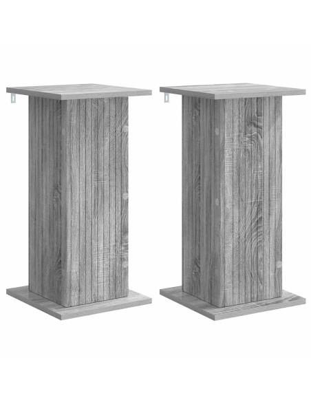 Supporto per piante 2 pcs Grigio Sonoma 30,5 x 30 x 60,5 cm