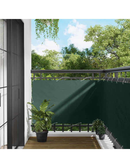 Schermo da balcone Verde Scuro 100 x 600 cm Tessuto Oxford