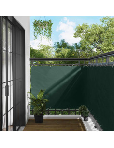 Schermo da balcone Verde Scuro 110 x 400 cm Tessuto Oxford