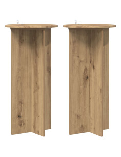 Supporto per piante 2 pcs Rovere Artigianale 40 x 40 x 80 cm