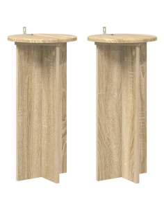 Supporto per piante 2 pcs Rovere Sonoma 29,5 x 29,5 x 60 cm