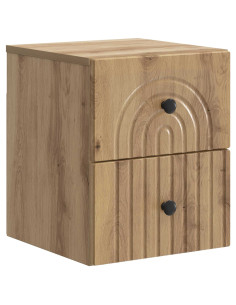 Mobiletto da notte a muro Rovere Artigianale 33 x 34,5 x 40 cm