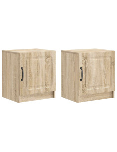 Armadio da Notte 2 pcs Rovere Sonoma 43 x 34,5 x 47 cm