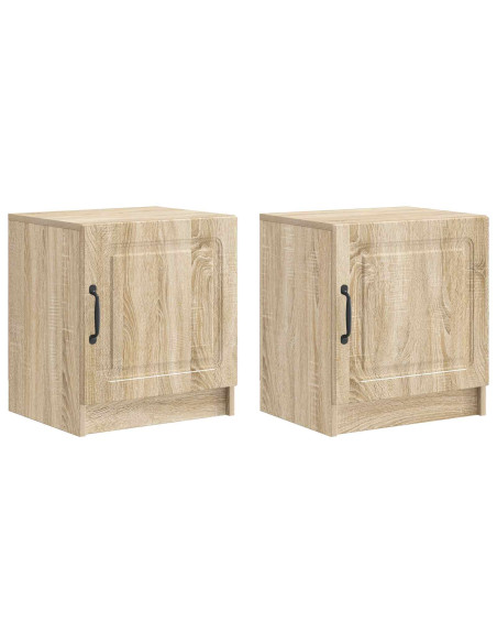 Armadio da Notte 2 pcs Rovere Sonoma 43 x 34,5 x 47 cm