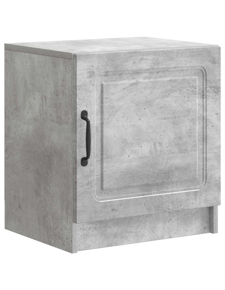 Armadio da Notte Grigio Cemento 43 x 34,5 x 47 cm
