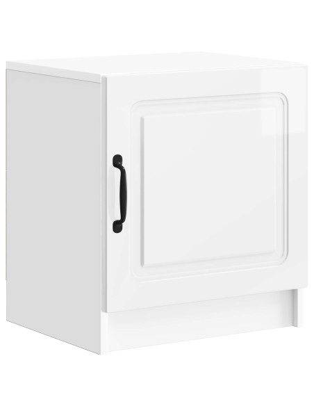 Armadio da Notte Bianco Lucido 43 x 34,5 x 47 cm