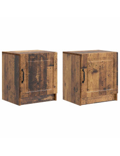 Armadio da Notte 2 pcs Legno antico 43 x 34,5 x 47 cm