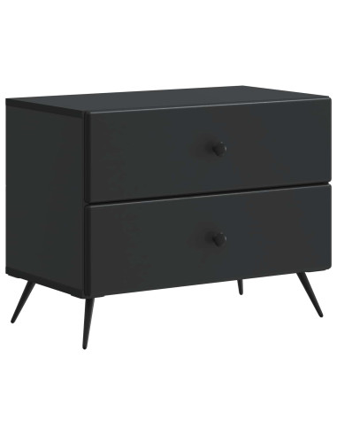 Armadio da Notte Nero 62 x 34,5 x 47,5 cm Legno ingegnerizzato