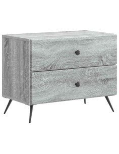 Armadio da Notte con cassetto Grigio Sonoma 62 x 34,5 x 47,5 cm