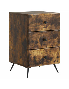 Armadio da Notte con cassetto Rovere Fumo 43 x 41 x 66,5 cm