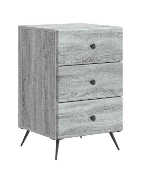 Armadio da Notte con cassetto Grigio Sonoma 43 x 41 x 66,5 cm