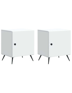 Armadio da Notte 2 pcs Bianco 43 x 34,5 x 50 cm