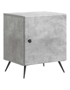 Armadio da Notte Grigio Cemento 43 x 34,5 x 50 cm