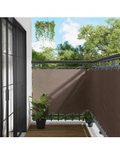 Schermo da balcone 120 x 200 cm Oxford alu rivestito in PU