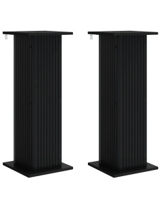 Supporto per piante 2 pcs Nero 30,5 x 30 x 80,5 cm