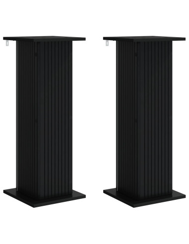 Supporto per piante 2 pcs Nero 30,5 x 30 x 80,5 cm