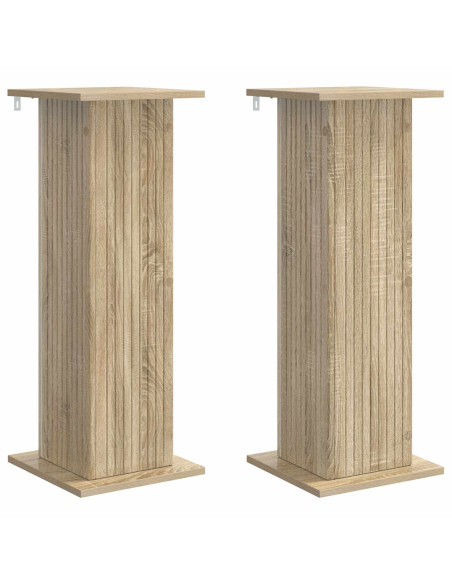 Supporto per piante 2 pcs Rovere Sonoma 30,5 x 30 x 80,5 cm