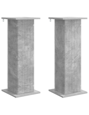 Supporto per piante 2 pcs Grigio Cemento 30,5 x 30 x 80,5 cm