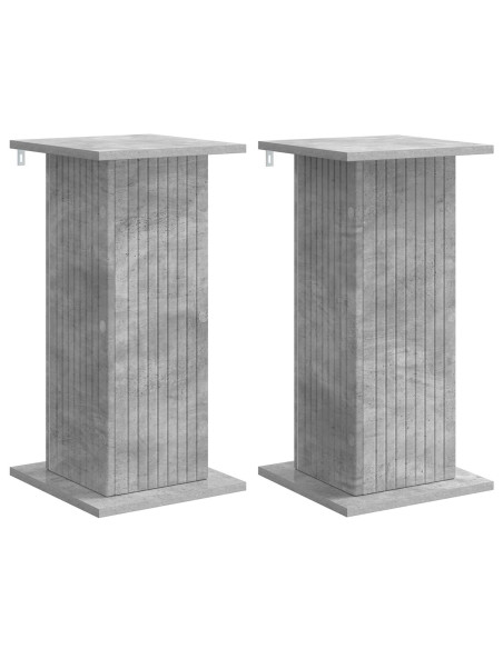 Supporto per piante 2 pcs Grigio Cemento 30,5 x 30 x 60,5 cm