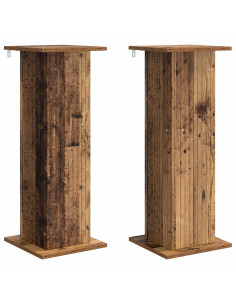 Supporto per piante 2 pcs Legno antico 30,5 x 30 x 80,5 cm