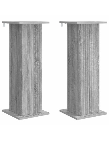 Supporto per piante 2 pcs Grigio Sonoma 30,5 x 30 x 80,5 cm
