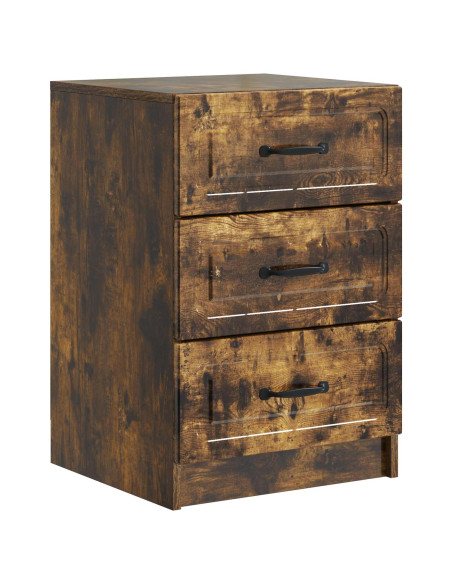 Armadio da Notte con cassetto Rovere Fumo 43 x 41 x 63,5 cm