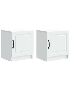 Armadio da Notte 2 pcs Bianco 43 x 34,5 x 47 cm