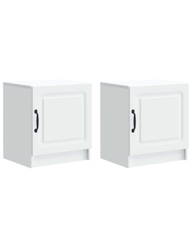 Armadio da Notte 2 pcs Bianco 43 x 34,5 x 47 cm