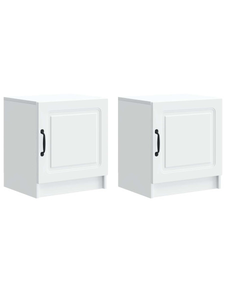 Armadio da Notte 2 pcs Bianco 43 x 34,5 x 47 cm