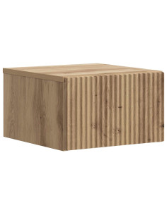 Mobiletto da notte a muro Rovere Artigianale 33 x 34,5 x 20 cm