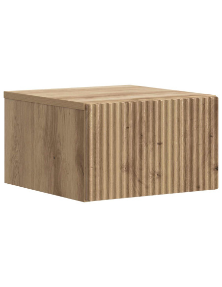 Mobiletto da notte a muro Rovere Artigianale 33 x 34,5 x 20 cm