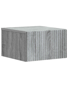 Mobiletto da notte a muro Grigio Sonoma 33 x 34,5 x 20 cm