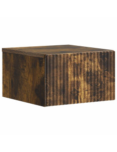 Mobiletto da notte a muro Rovere Fumo 33 x 34,5 x 20 cm