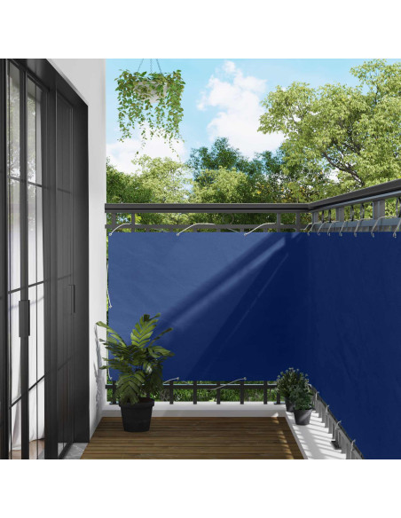 Schermo da balcone Blu 110 x 1000 cm Tessuto Oxford