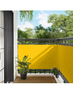 Schermo da balcone Giallo 100 x 600 cm Tessuto Oxford