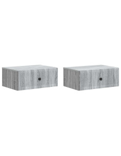 Armadio da Notte 2 pcs Grigio Sonoma 49 x 34,5 x 20 cm