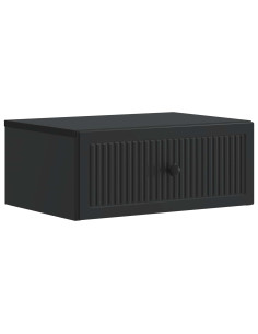 Armadio da Notte Nero 49 x 34,5 x 20 cm Legno ingegnerizzato