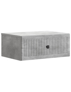 Armadio da Notte con cassetto Grigio Cemento 49 x 34,5 x 20 cm