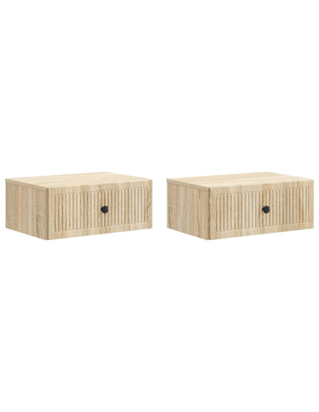 Armadio da Notte 2 pcs Rovere Sonoma 49 x 34,5 x 20 cm