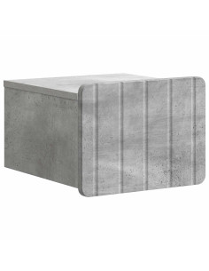 Mobiletto da notte a muro Grigio Cemento 33 x 34,5 x 24 cm