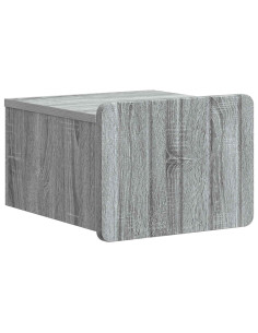 Mobiletto da notte a muro Grigio Sonoma 33 x 34,5 x 24 cm