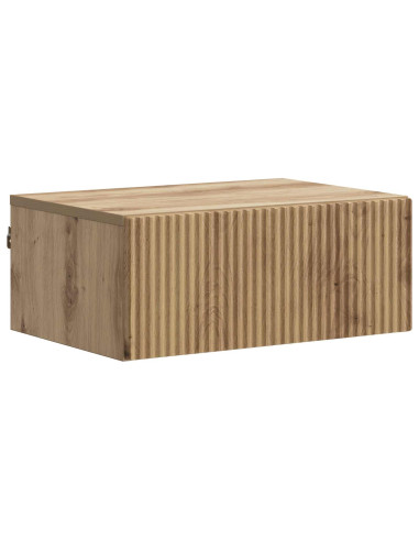 Mobiletto da notte a muro Rovere Artigianale 49 x 34,5 x 20 cm
